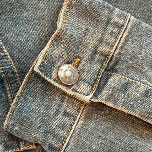 Unison Blue Denim Shirt Jacket, unisex Size Large - Picture 4 of 7